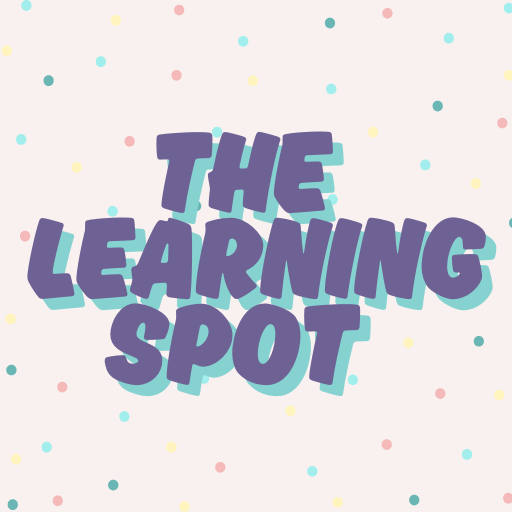 The learning spot with polka dot background